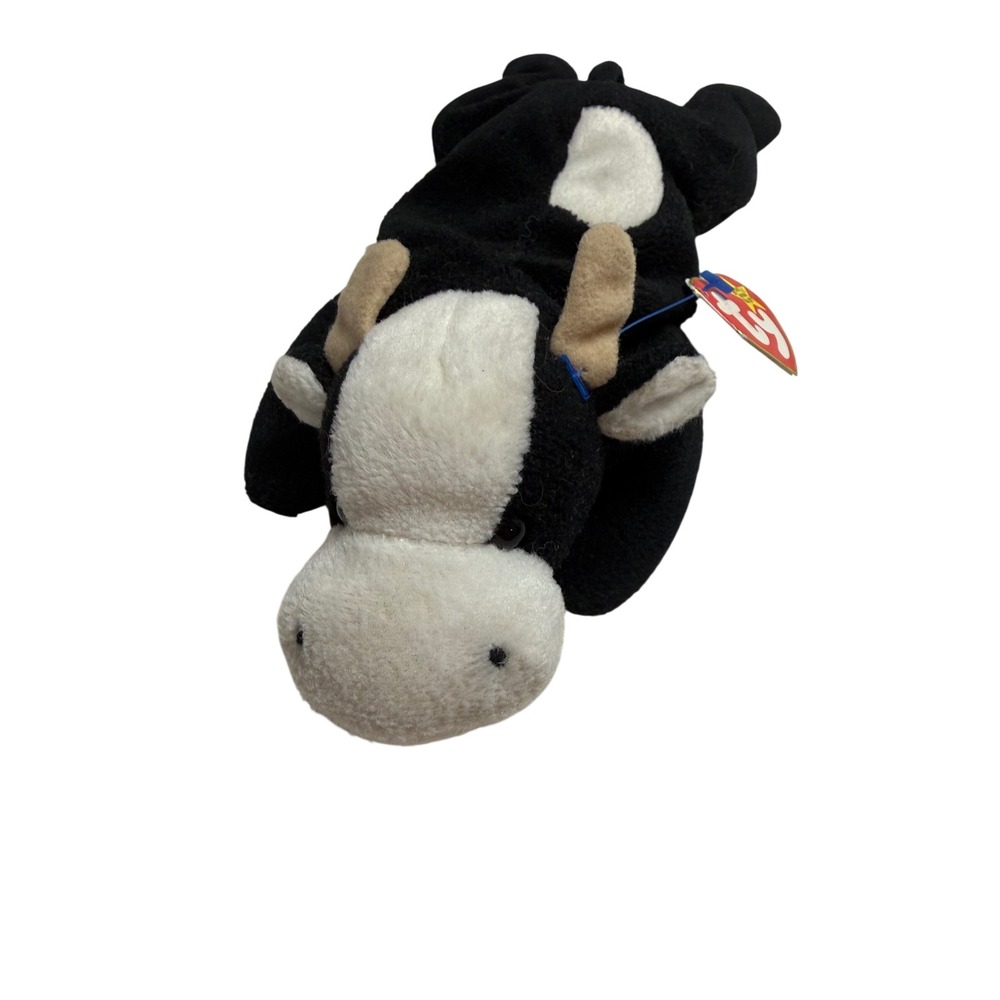 Ty Beanie Baby Daisy the Cow Black White EUC Rare  PVC Pellets 1993